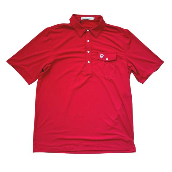 Criquet Other - CRIQUET COACH'S PERFORMANCE PLAYERS SHIRT RED POLO W HELMET